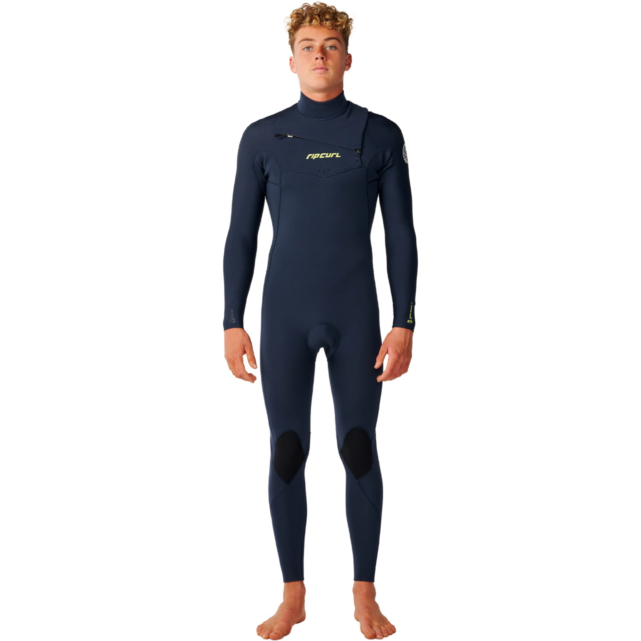 2026 Rip Curl Mens Dawn Patrol Pro 4/3mm Chest Zip Wetsuit 16WMFS - Navy